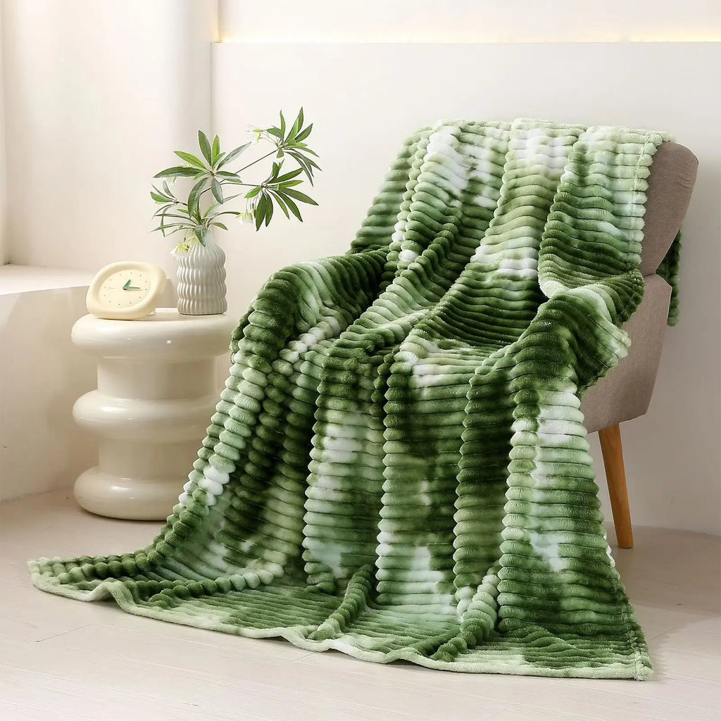 Arc-en-Ciel – Couverture Polaire Épaisse Tie & Dye