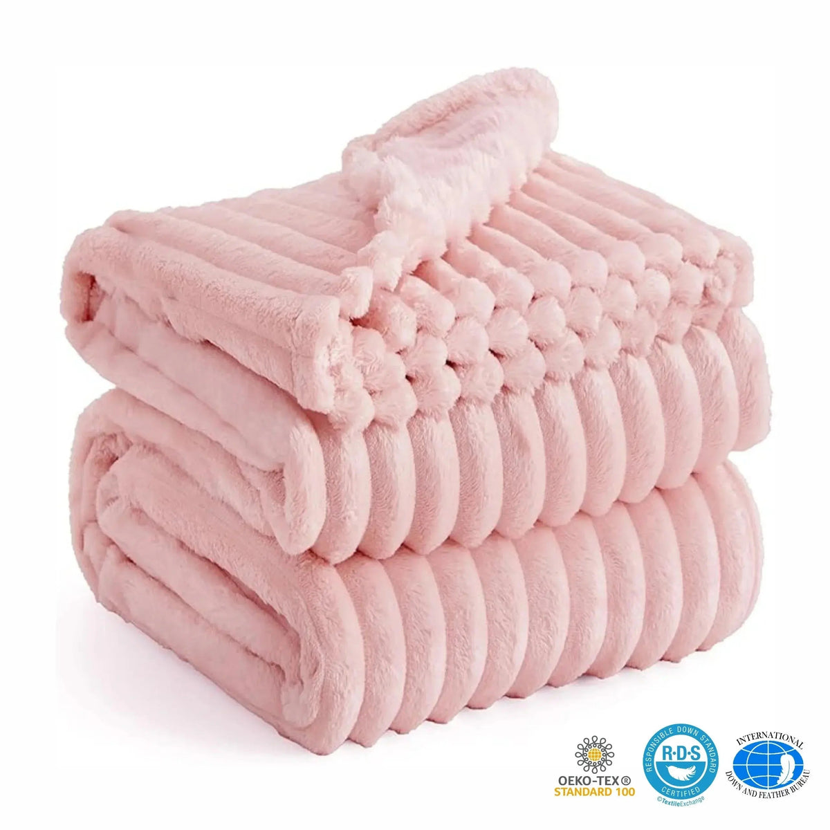 Hermine – Plaid Fausse Fourrure de Lapin