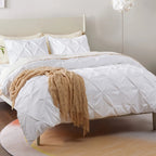Charme – Housse de Couette Plissée avec Taies