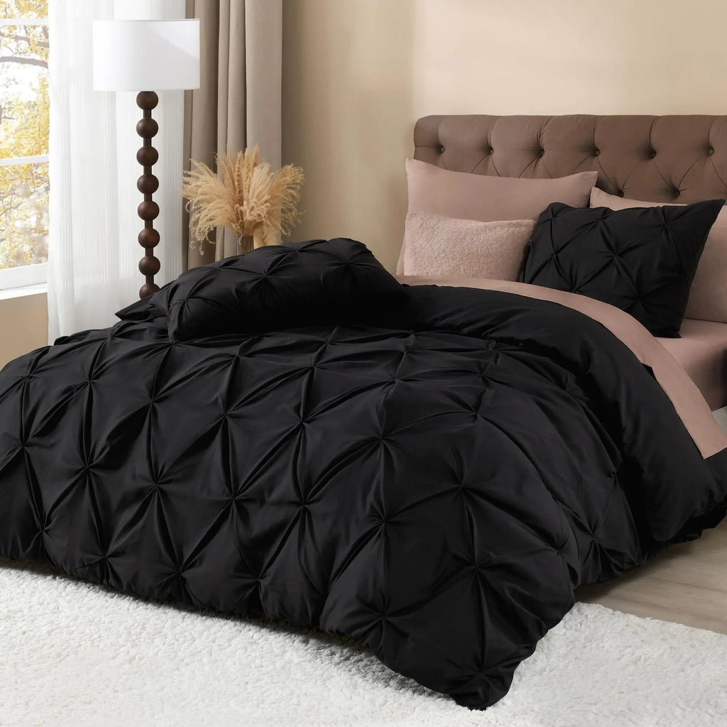 Charme – Housse de Couette Plissée avec Taies