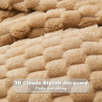 Cumulus – Couverture Flanelle Jacquard Nuages 3D