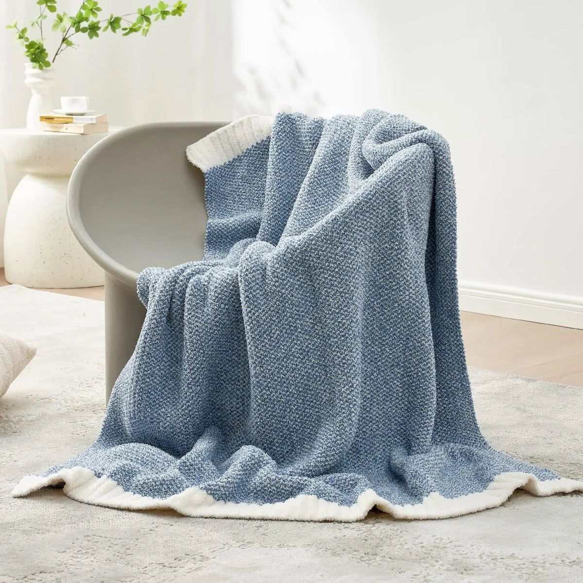 Cocon – Plaid Tricot Réversible Ultra-Doux