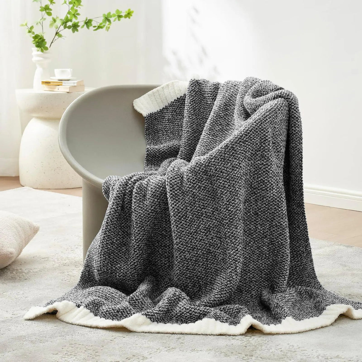 Cocon – Plaid Tricot Réversible Ultra-Doux