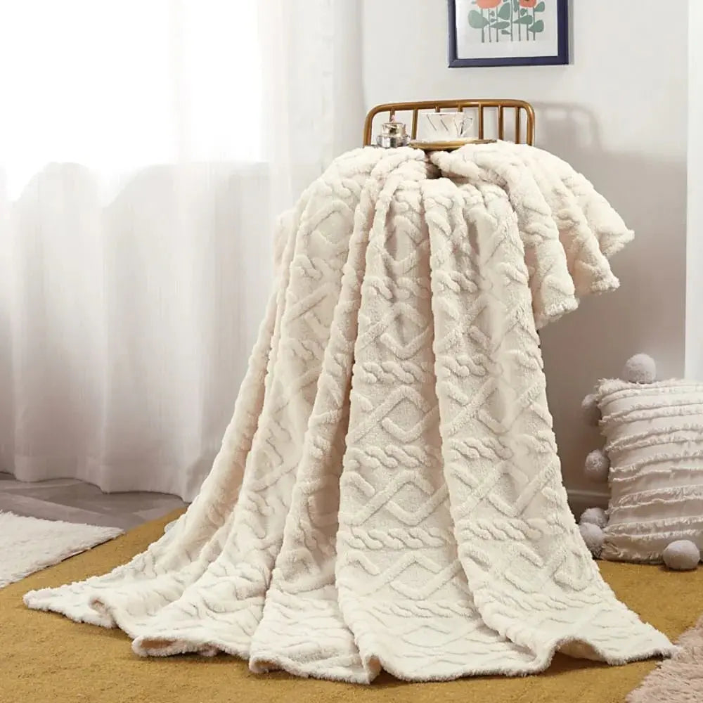 Froufrou – Plaid Fausse Fourrure Froncée
