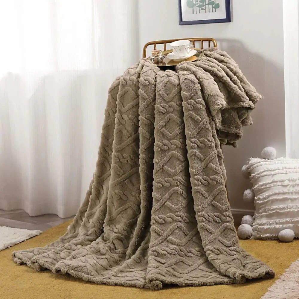 Froufrou – Plaid Fausse Fourrure Froncée