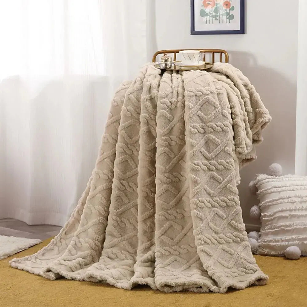 Froufrou – Plaid Fausse Fourrure Froncée