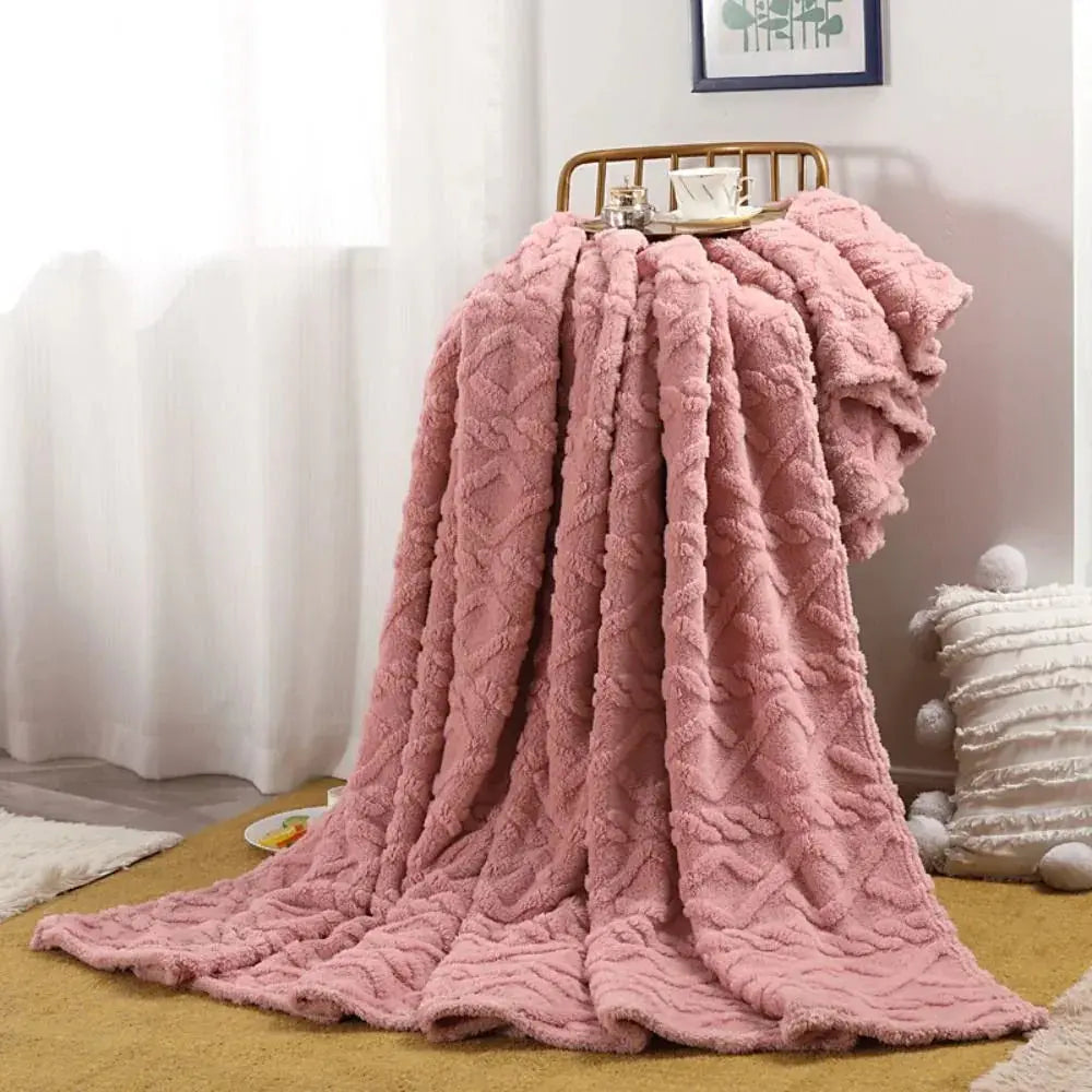 Froufrou – Plaid Fausse Fourrure Froncée