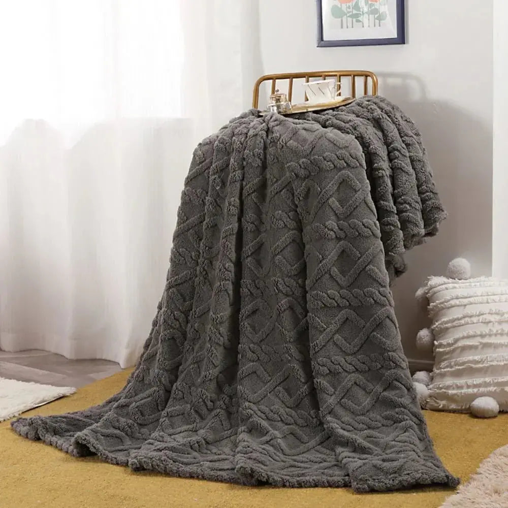 Froufrou – Plaid Fausse Fourrure Froncée