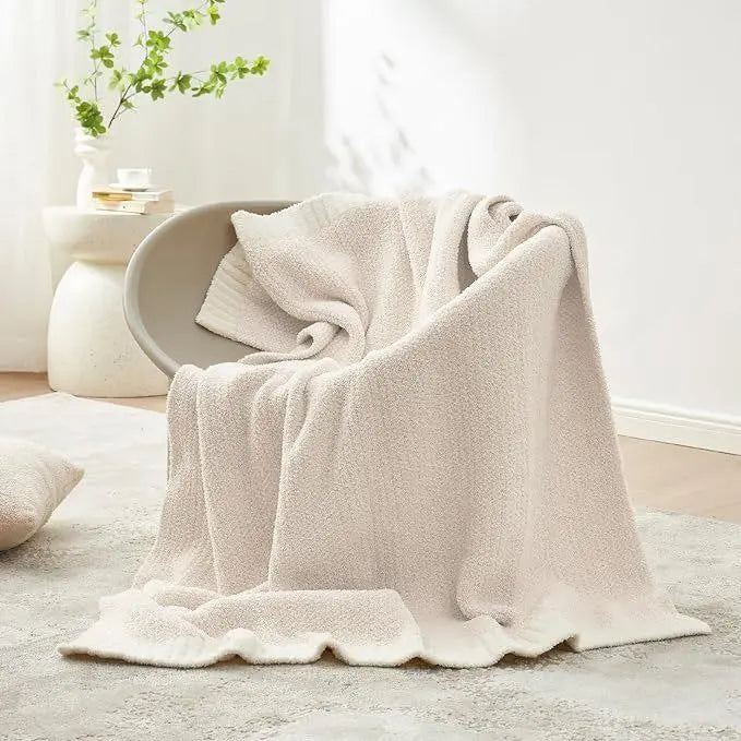 Cocon – Plaid Tricot Réversible Ultra-Doux