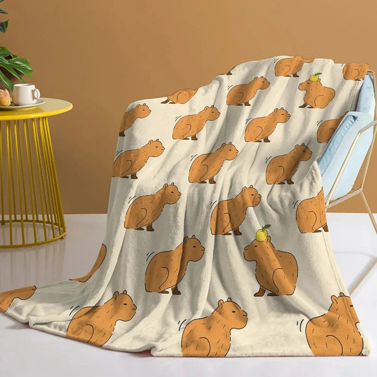 Capy – Plaid Flanelle Imprimé Capybara