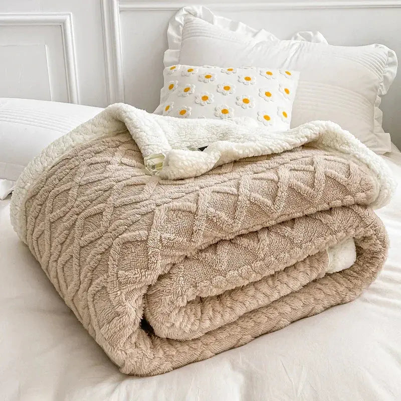 Câlin – Couverture Polaire Velours d'Agneau