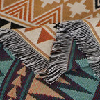 Nomade – Plaid Décoratif Bohème Tissé