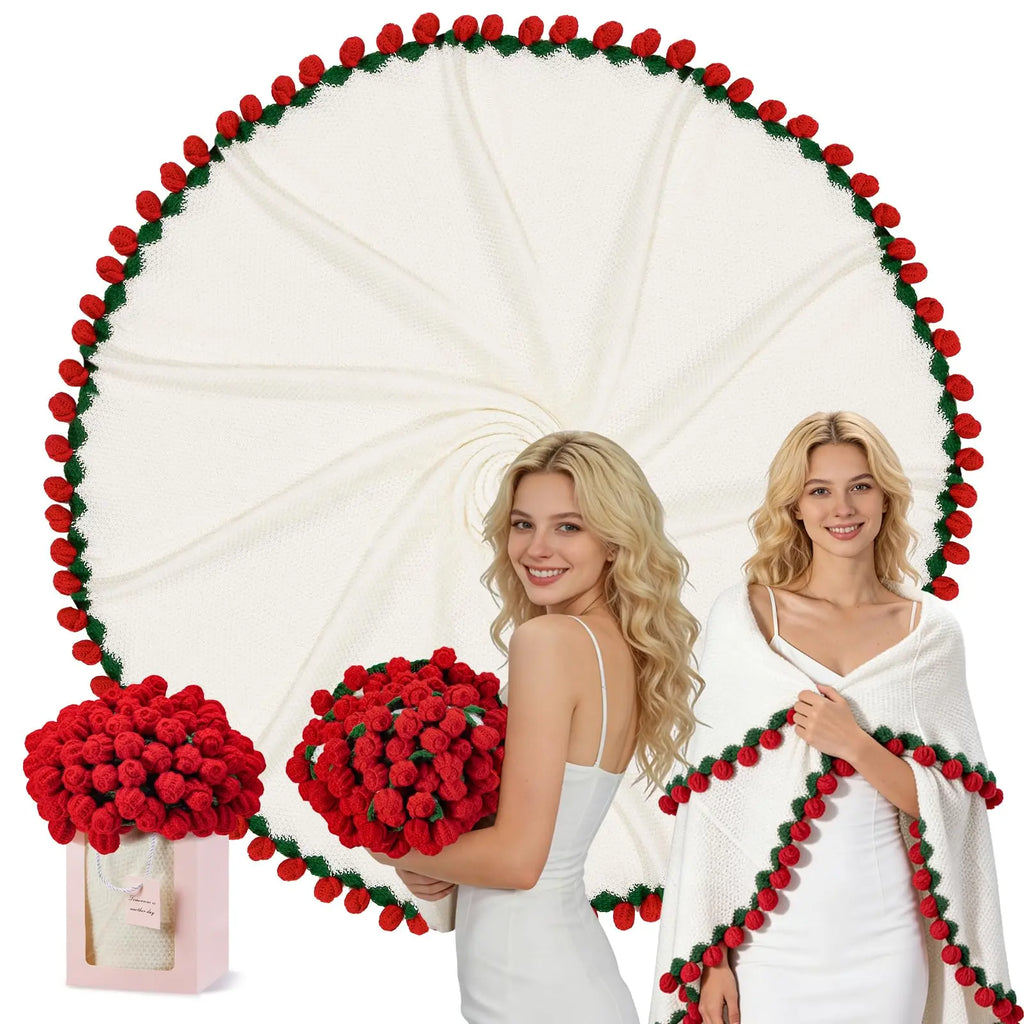 Bouquet – Plaid Crochet Roses