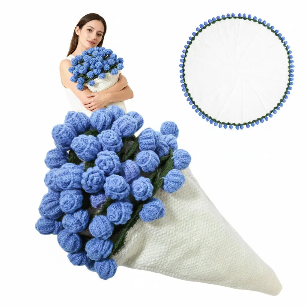 Bouquet – Plaid Crochet Roses