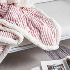 Velours – Couverture Flanelle Côtelée 3D
