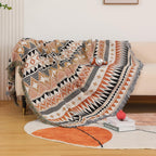 Nomade – Plaid Décoratif Bohème Tissé