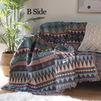 Nomade – Plaid Décoratif Bohème Tissé