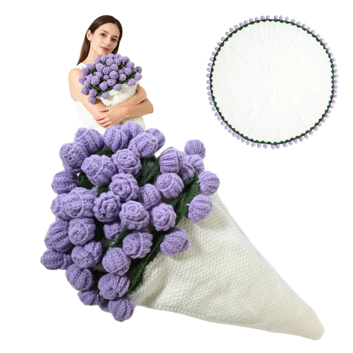 Bouquet – Plaid Crochet Roses