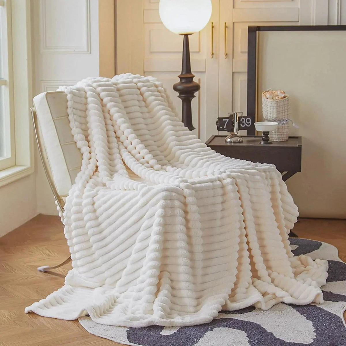 Lapinou – Plaid Fausse Fourrure de Lapin Luxe