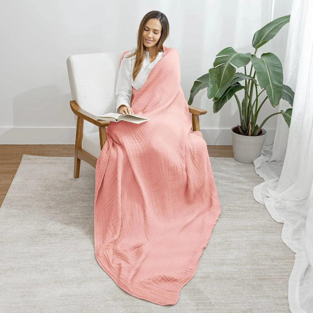 Nuage – Plaid Mousseline de Coton Léger