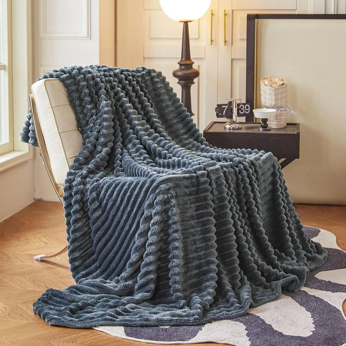 Lapinou – Plaid Fausse Fourrure de Lapin Luxe