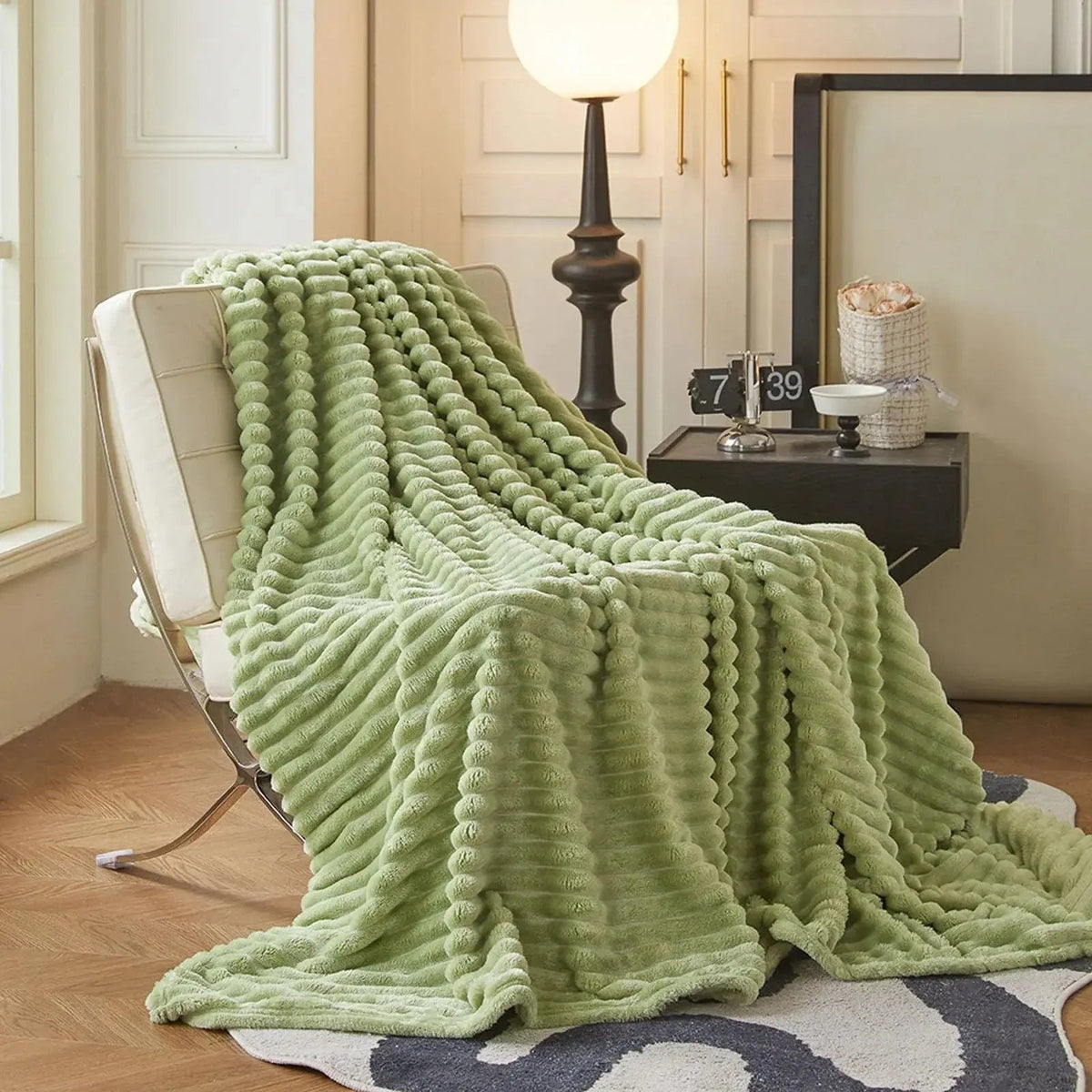 Lapinou – Plaid Fausse Fourrure de Lapin Luxe