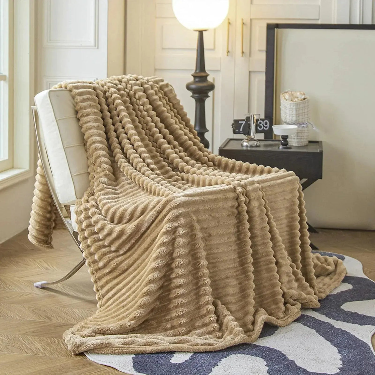 Lapinou – Plaid Fausse Fourrure de Lapin Luxe