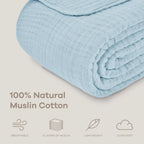 Nuage – Plaid Mousseline de Coton Léger